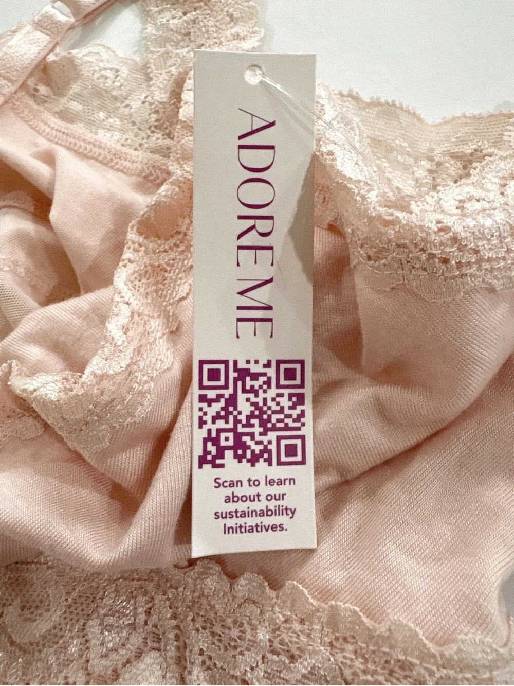 Adore Me 2X Pink Lace Chemise Nightgown Sleep Dress Coquette Loungewear NWT